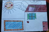 Casa com painel solar | Catarina Isabel Ferreira Martins - 8 anos (Externato Adventista do Funchal, Funchal)