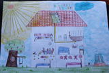 Casa com painel solar | Iara Maria de Caires Rodrigues - 9 anos (Externato Adventista do Funchal, Funchal)